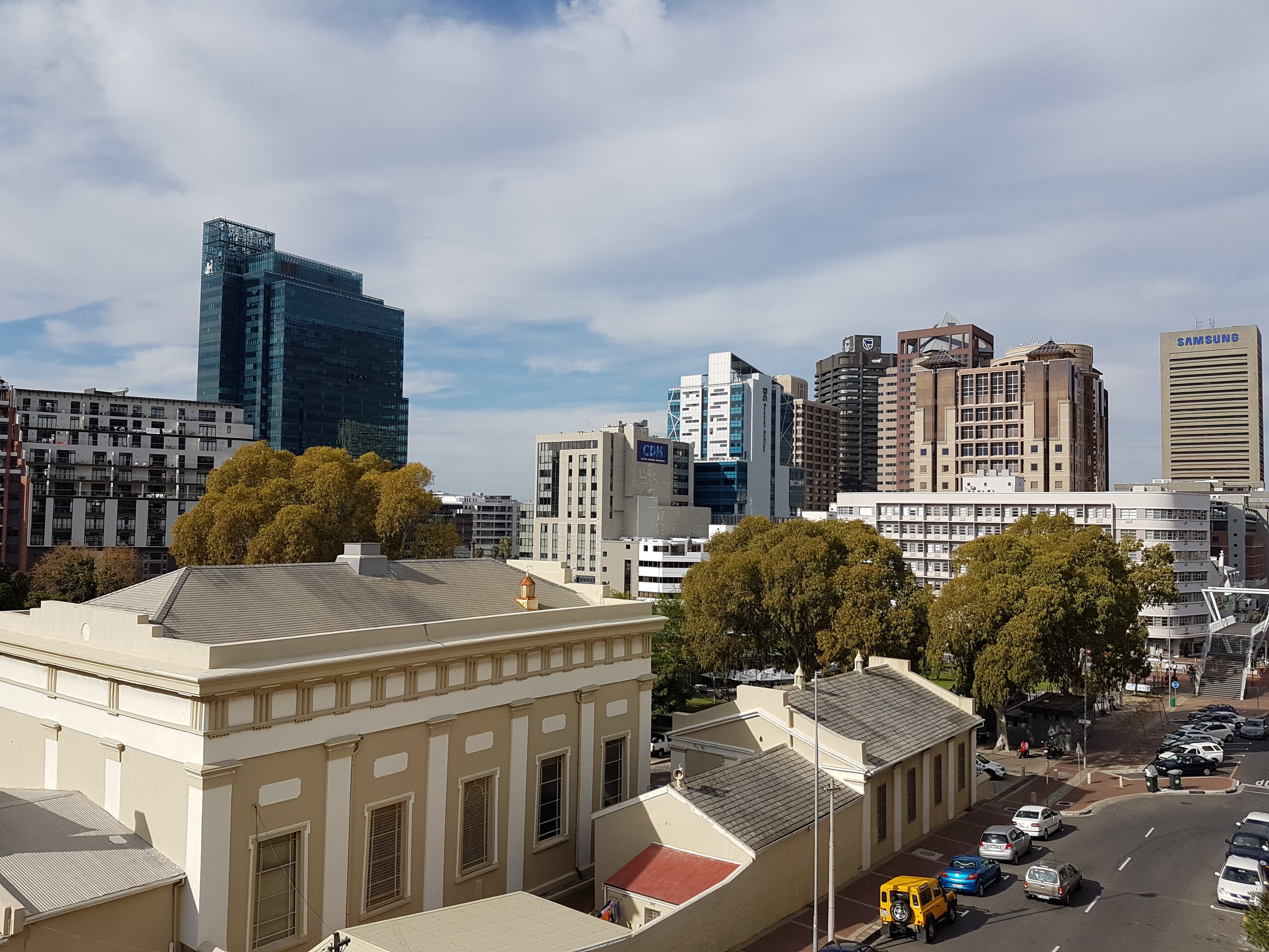 The Cape Town central business district. HyperDev, which raised over $1 million in pre-seed funding, operates across South Africa and Europe. (Illustrative)