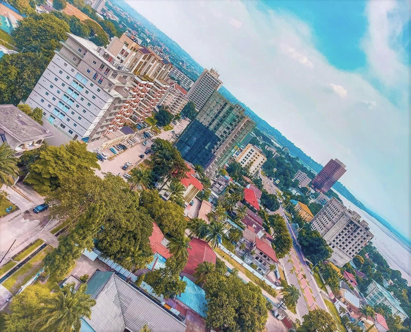 Kinshasa, Democratic Republic of Congo — the pilot market Visa, M-Pesa and Onafriq chose for their new cross-border stablecoin settlement trial. Illustrative: a general view of the city, not a photograph of the pilot itself.