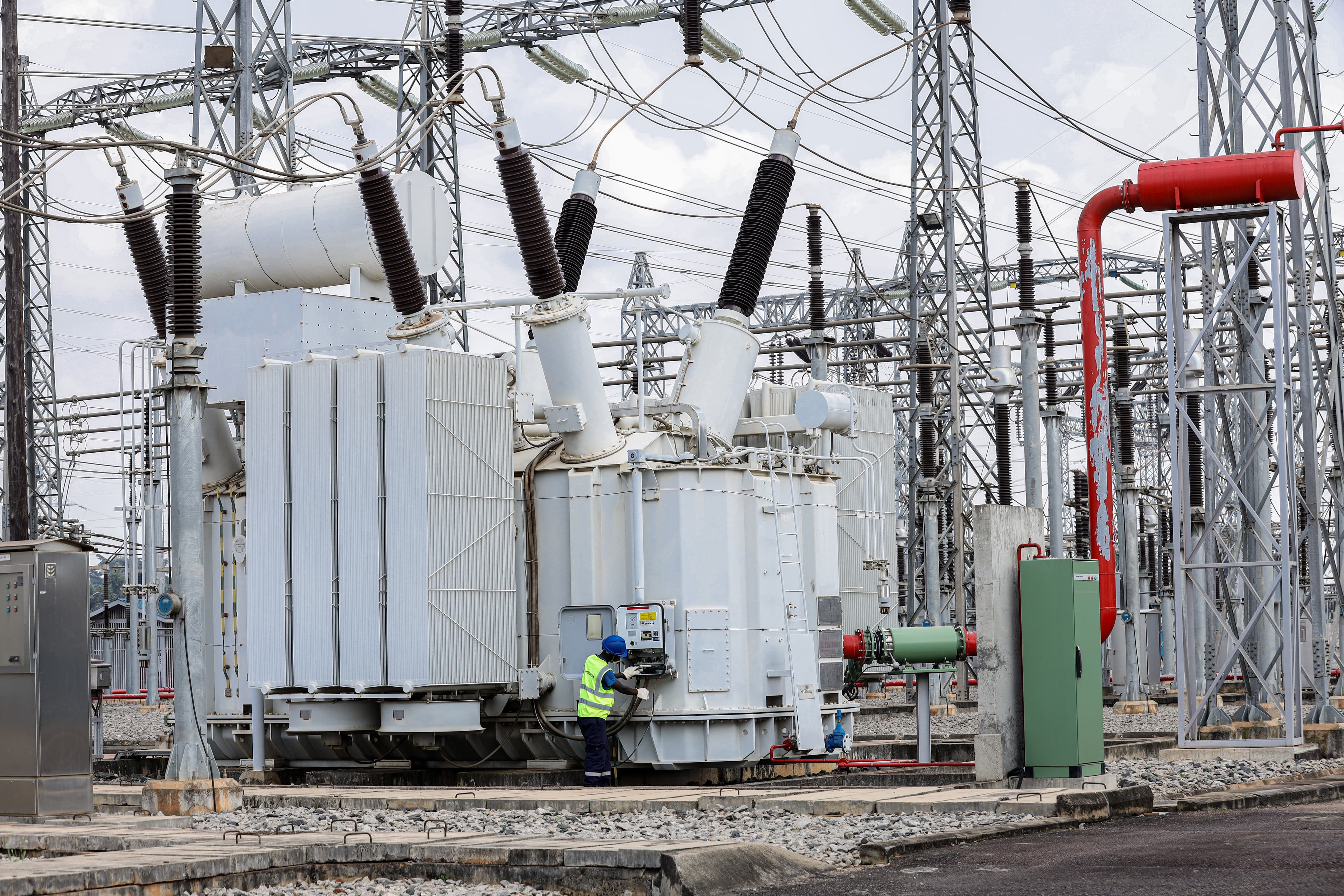 A UETCL substation in Uganda. UETCL, the national transmission utility, will take the power carried by the Gridworks-built Amari line. (Illustrative)