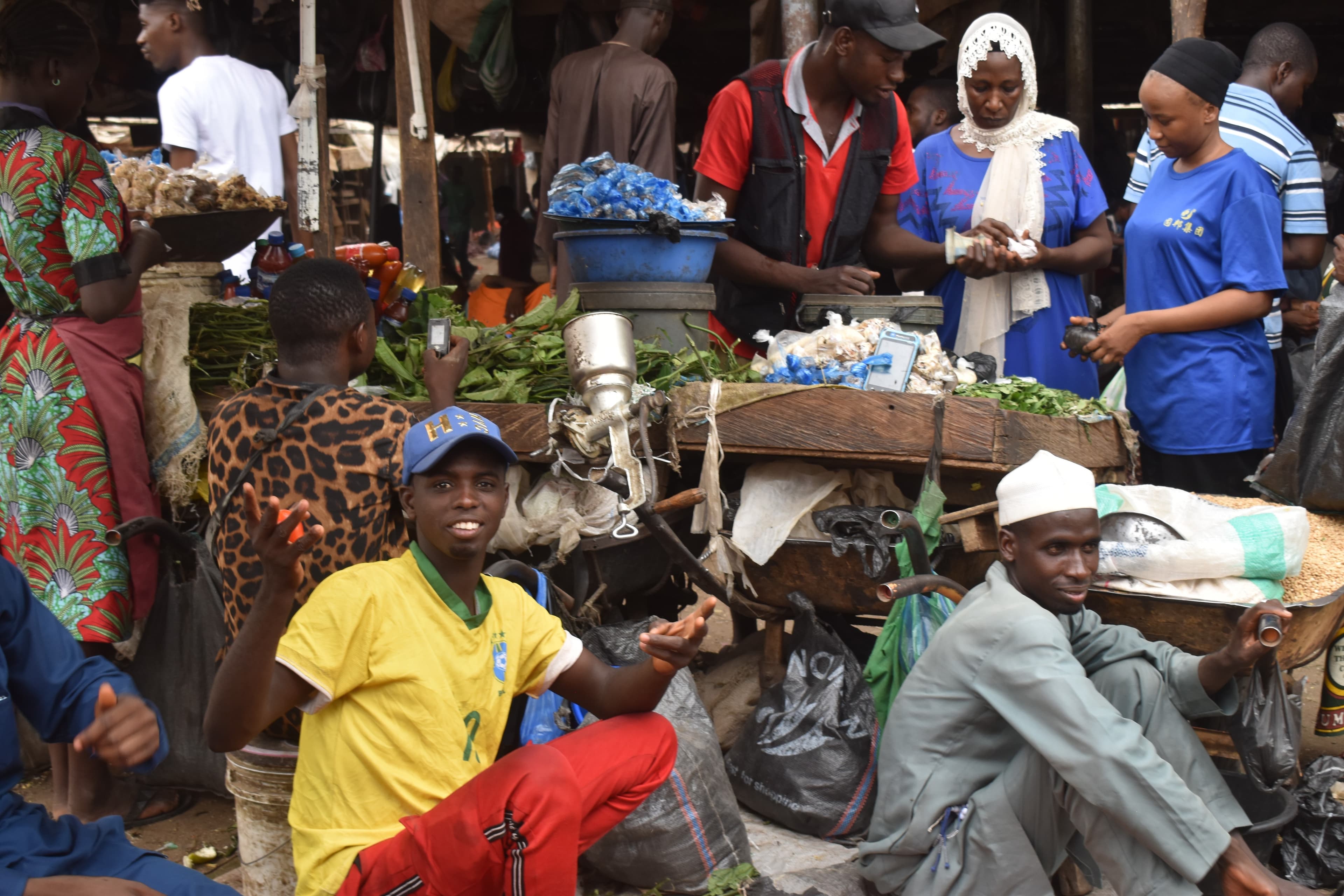 A market trader in Nigeria. Voice-first AI tools built for African languages and everyday commerce are one of the two opportunity areas Askya is targeting with its programme.