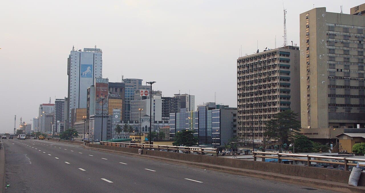 Lagos, Nigeria — one of the 'big four' hubs that draw most of Africa's startup capital. (Illustrative)